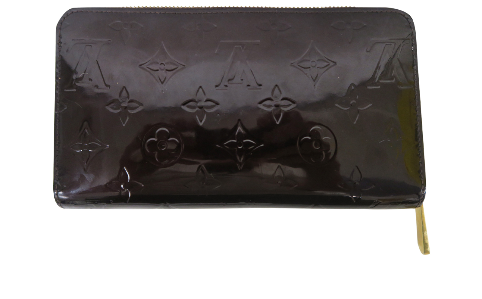 Louis Vuitton Amarante Vernis Zip Wallet, &pound;295, Accessories, Red, Patent Leather, Back view